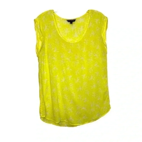Banana Republic Yellow Floral Blouse - Picture 1 of 6